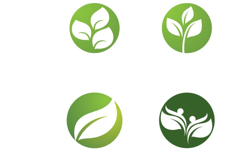 Foglia Verde Logo Natura Logo Vector V31