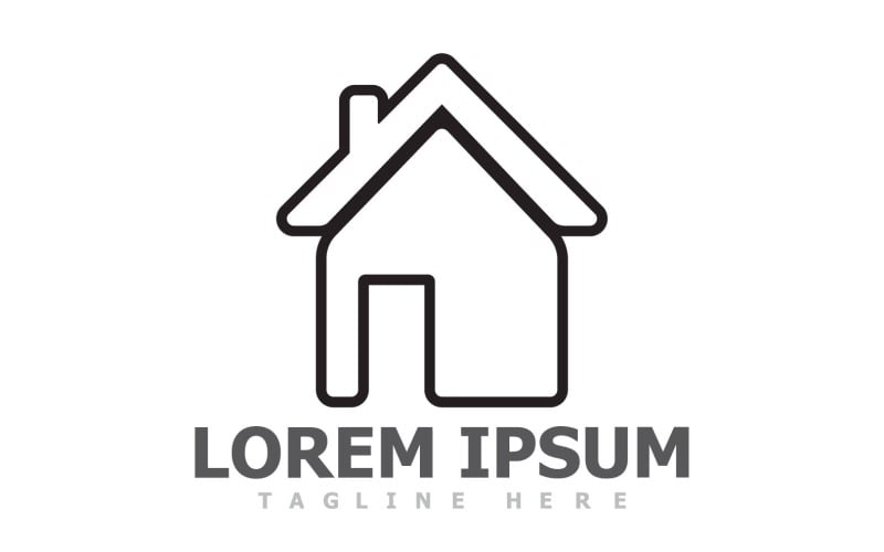 Maison et Maison Symbole Logo Vector V15