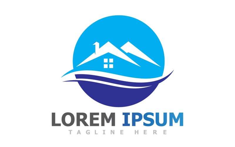 Symbole de la maison et de la maison Logo Vector V10