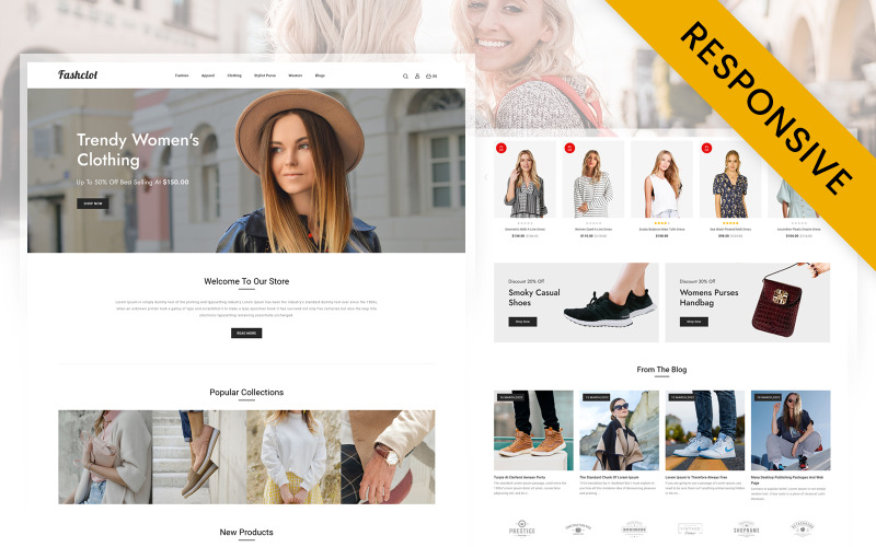 Fashclot - Minimal Moda Mağazası OpenCart Duyarlı Teması