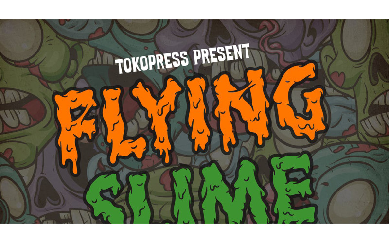 Flying Slime Spooky 字体 - Flying Slime Spooky 字体