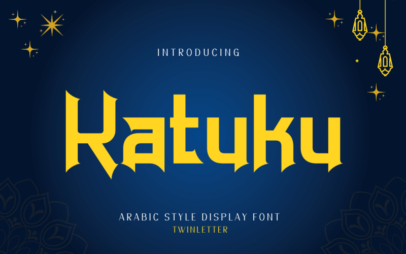 Katuku es una fuente de estilo árabe basada en el exquisito estilo de caligrafía árabe