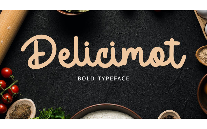 Písmo Delicimot Delicious Script - Písmo Delicimot Delicious Script