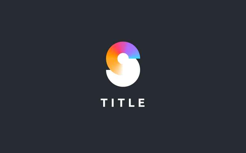 Rymlig geometrisk S Lively Tech-logotyp