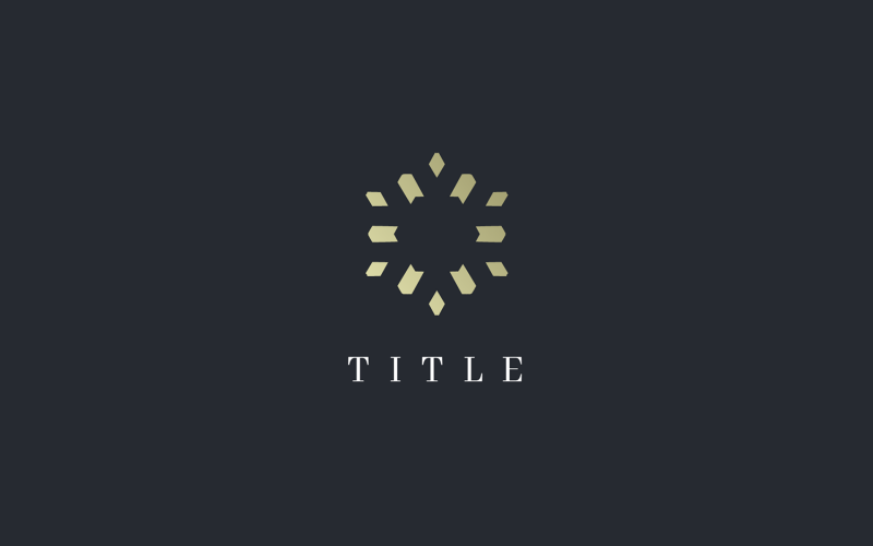 Luxe prestigieus bloemenblaadje gouden logo