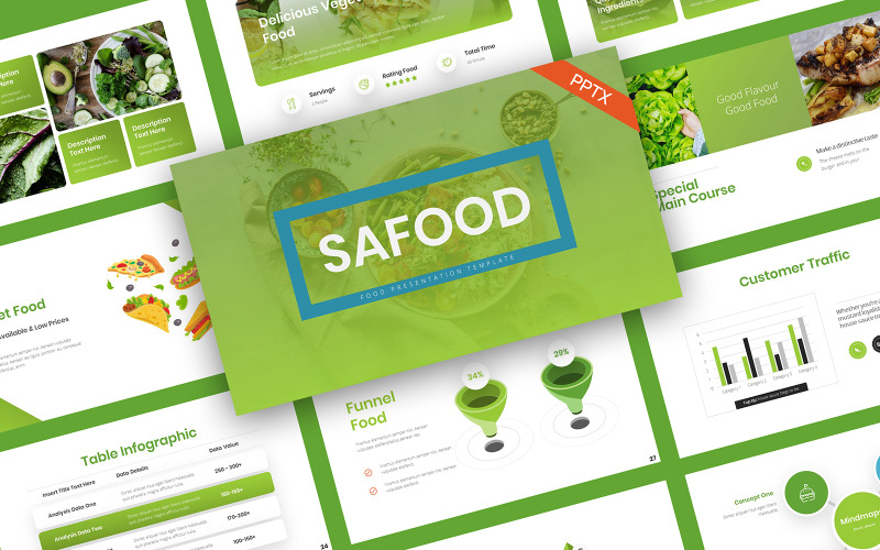 SaFood kulinarny szablon PowerPoint