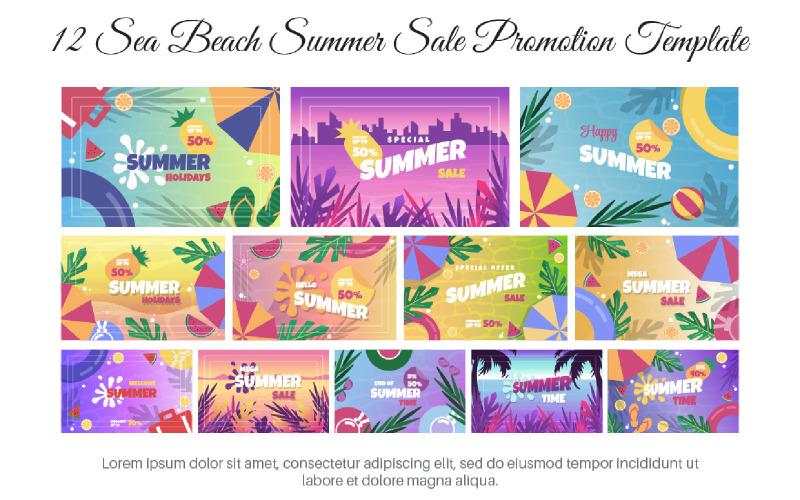 12 Sea Beach Summer Sale Promotion Mall