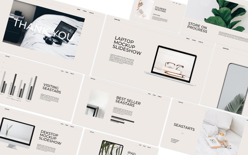 Plantilla de diapositivas de Google multipropósito Seastarts