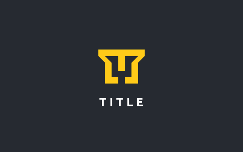 Ampio logo con monogramma piatto Contemporary TM