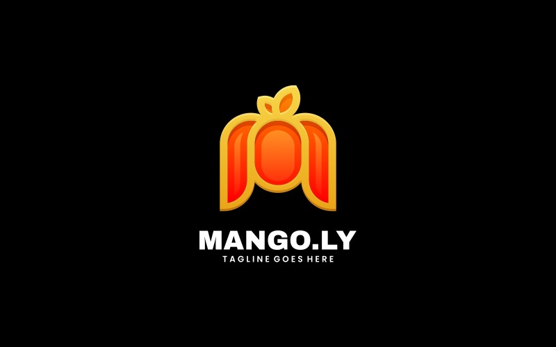 Lettera Mango Line Art Logo