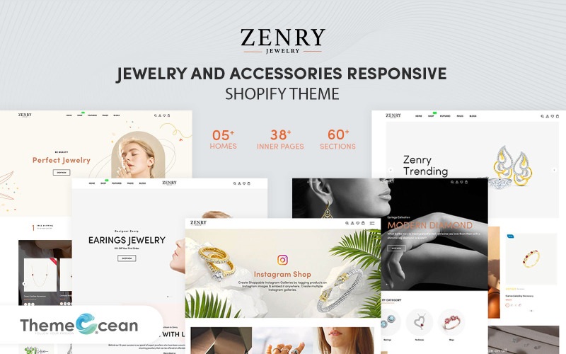 Zenry - Jewelry And Accessories 响应式 Shopify 主题