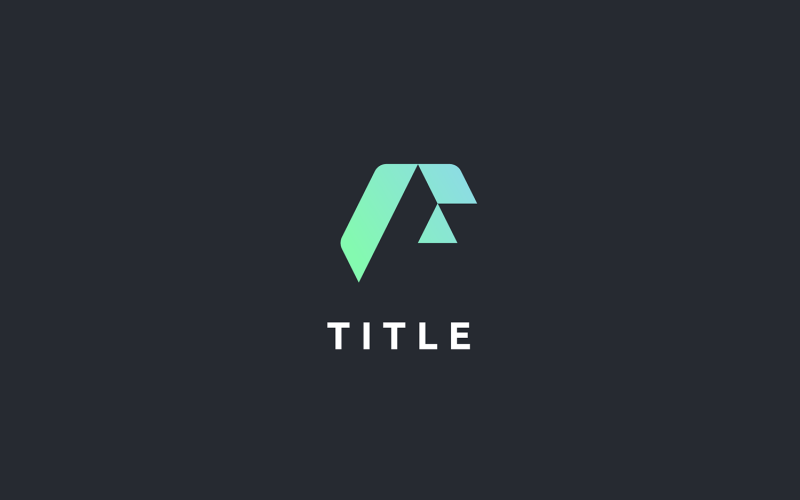 Espaçoso logotipo do monograma de produtividade Edgy F