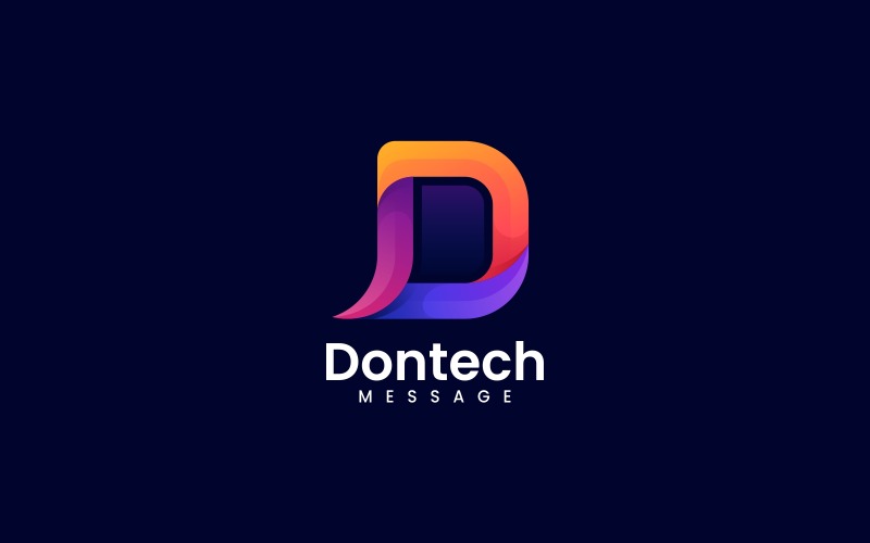Letter D Colorful Logo Template