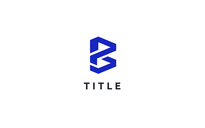 Logo bleu marine spacieux Edgy B Tech