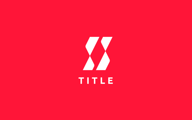 Logo monogramme rouge Edgy SS spacieux