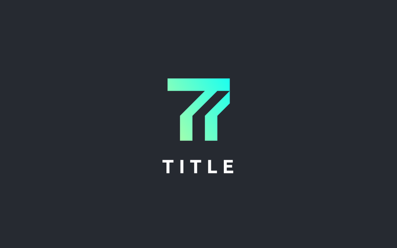 Logo Minimal Edgy 7 Shade Monogam