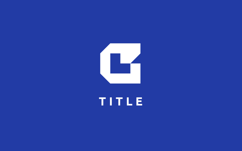 Minimal Edgy GL plat monogram-logo