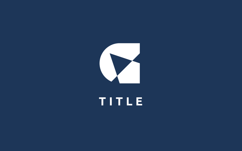 Logo Minimal Lite G piatto tono blu