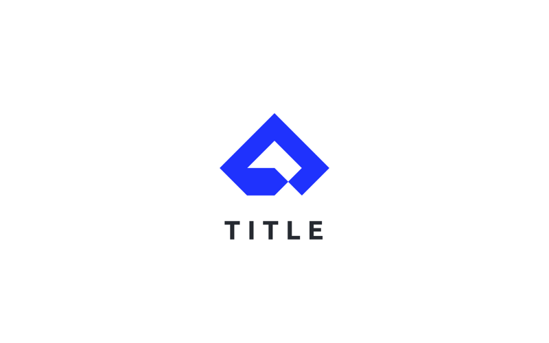 Minimal Lite Abstract A Productivity Apex Solid Logo