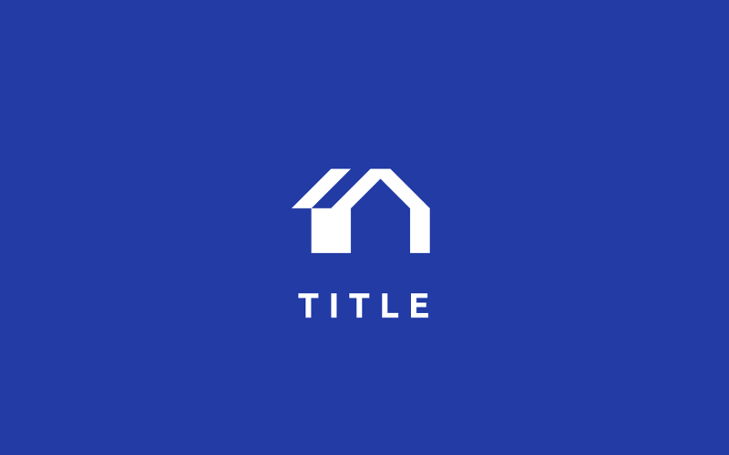 Minimal Lite Property House Home Logo solido