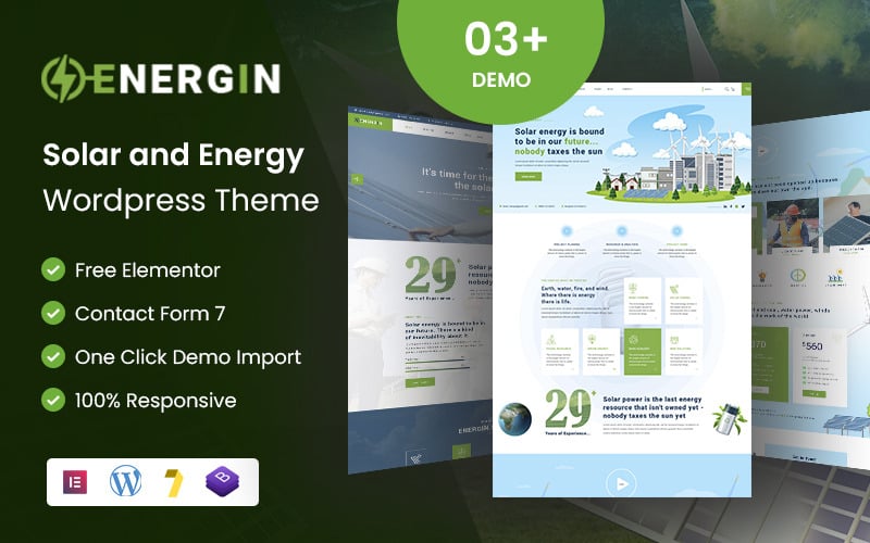 Solar – Ökologie & Solarenergie WordPress-Theme