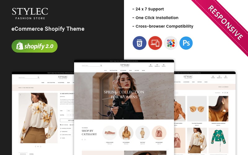 Stylec - O tema Shopify responsivo à moda
