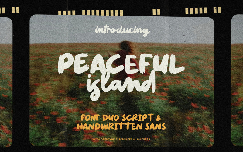 Peaceful Island - Handschriftliches Schriftarten-Duo