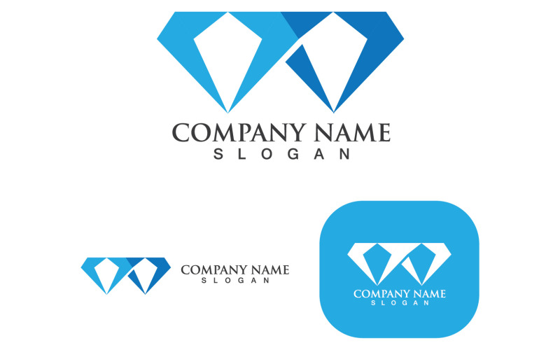 Diamond Logo Template Vector Icon V5