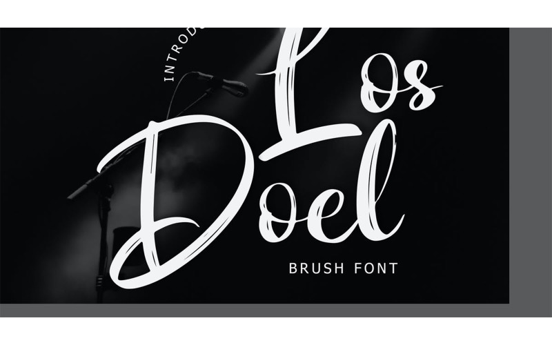 Los Doel Brush Script Font - Los Doel Brush Script Font