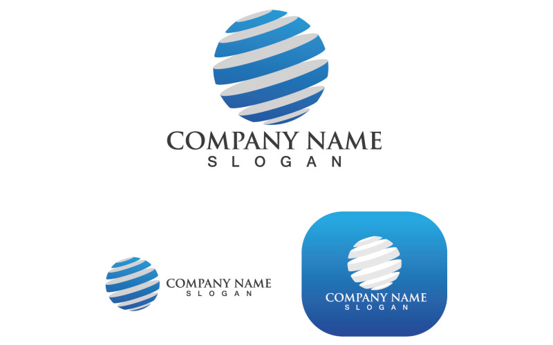 Business Finance Logo Mall Vector V7