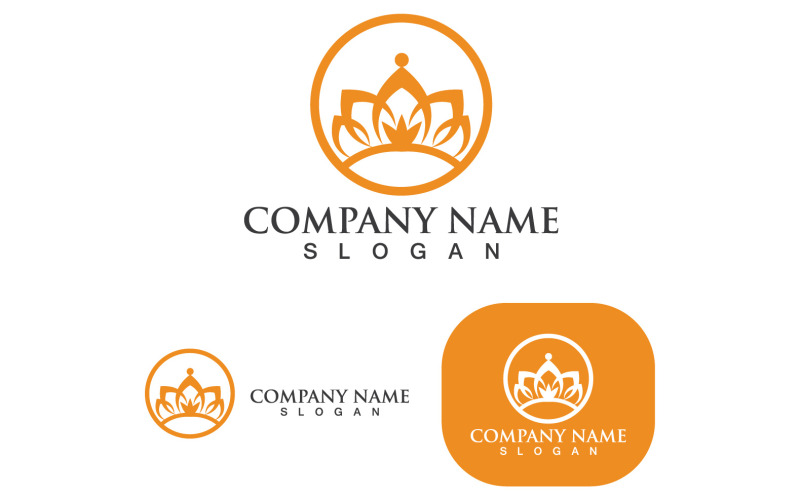 Crown Logo Template Vector IconV15