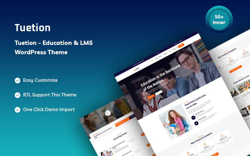 Tuetion - Thème WordPress pour l'éducation et le LMS