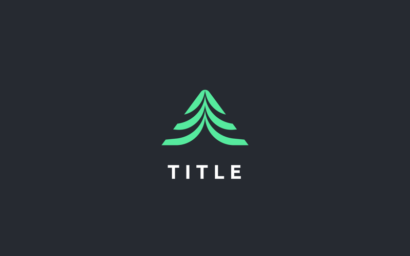 Eigentijds visueel landschap Apex Tree-logo
