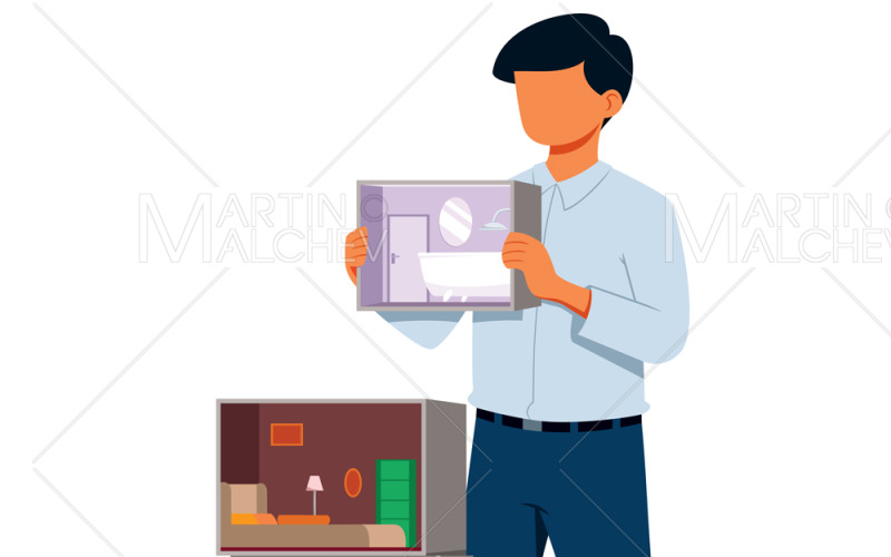 Architect Concept Vector Illustration