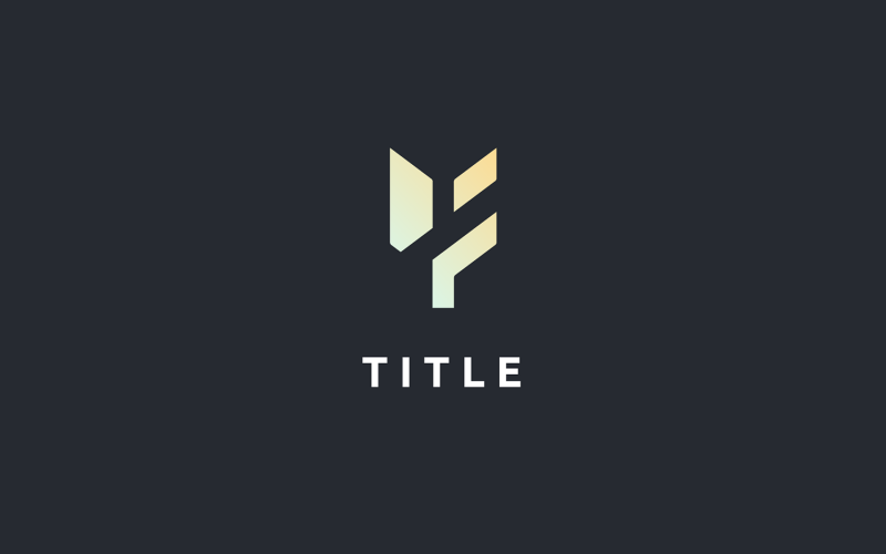 Modern Visual Feather Tech App Logo