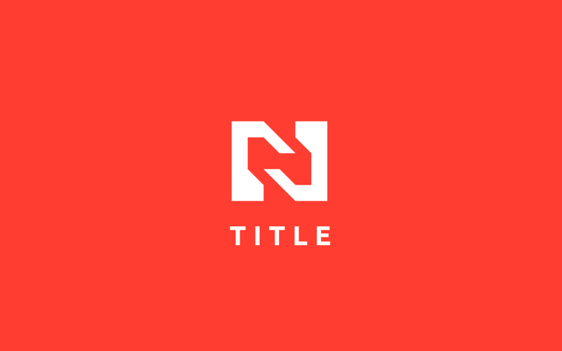 Modern Visual N Structure Abstract Logo