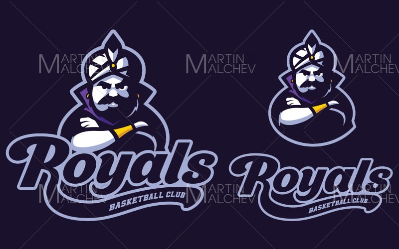 Royals Sports mascotte Illustration vectorielle