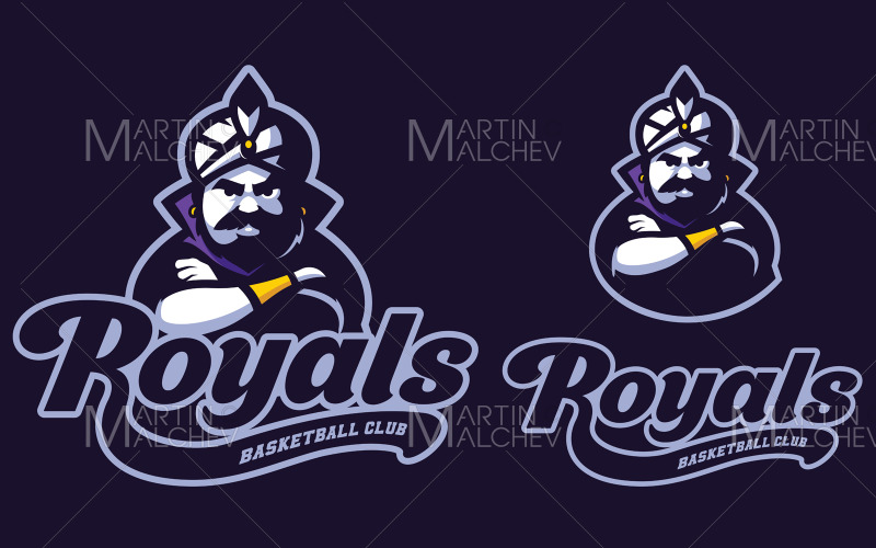 Royals Sports Maskottchen Vektor Illustration