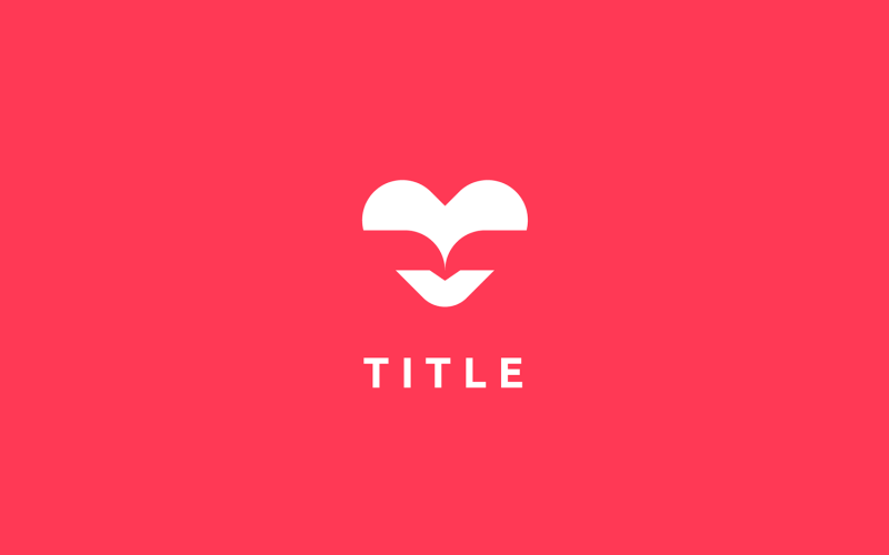 Сучасні візуальні серце птах літати надія соціальний логотип