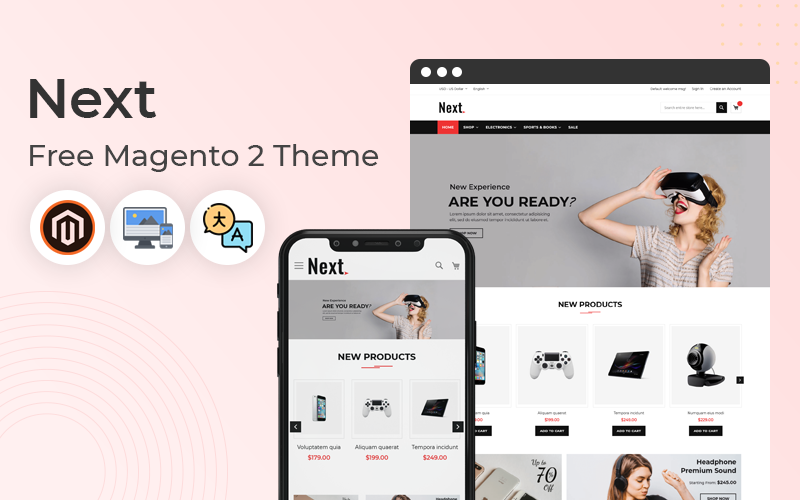 Siguiente: Responsive Electronics Free Magento 2 Theme