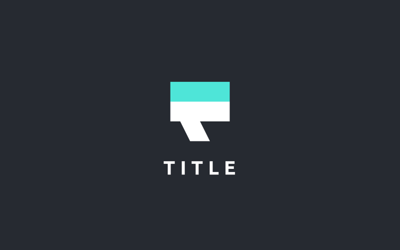 Logo monogramme moderne Lite FT Tech