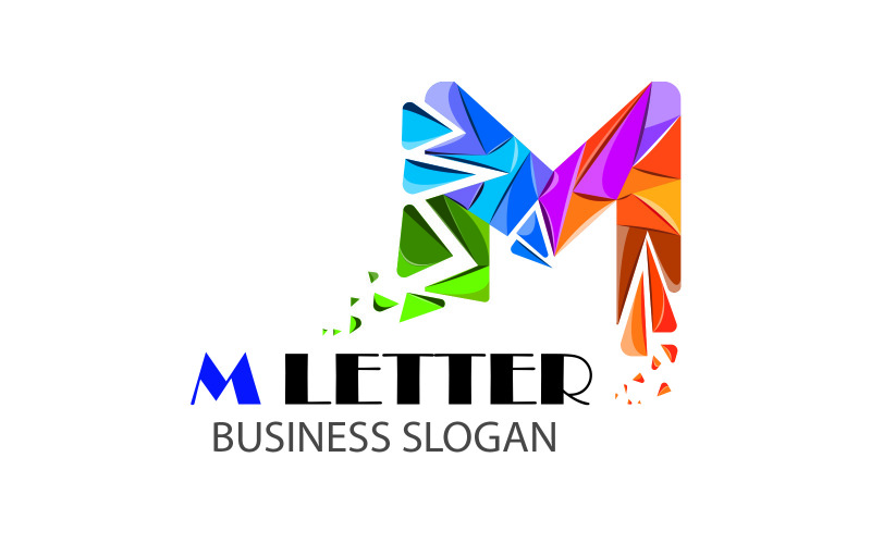 Logotipo de letra M que coincide con todos los inicios comerciales en letra M