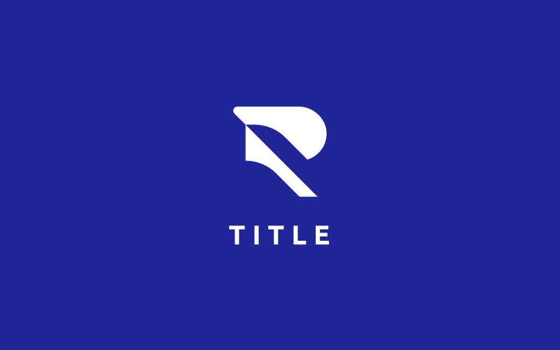 Modern Lite R blå dynamisk sportlogotyp