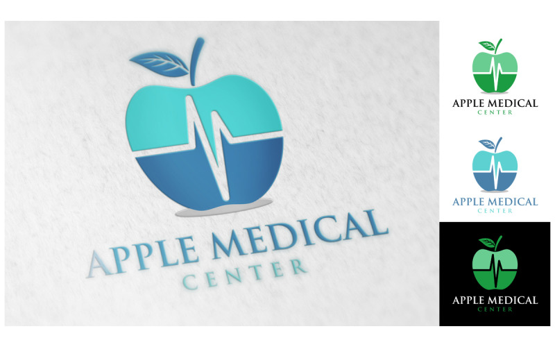 Шаблон медицинского логотипа Apple