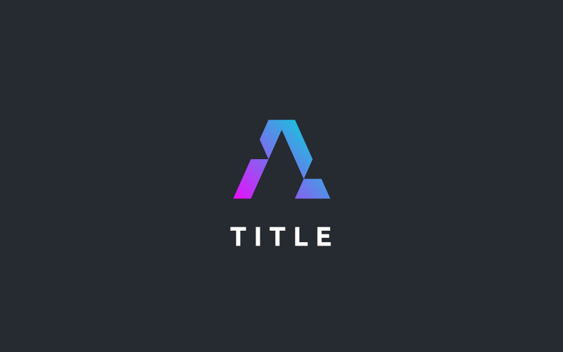 Сучасний Lite A Shade Tech монограма логотип