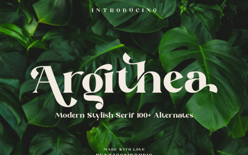 Argithea | Nowoczesna czcionka szeryfowa