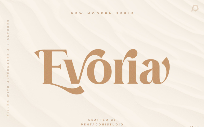 Evoria | Modern Serif betűtípus
