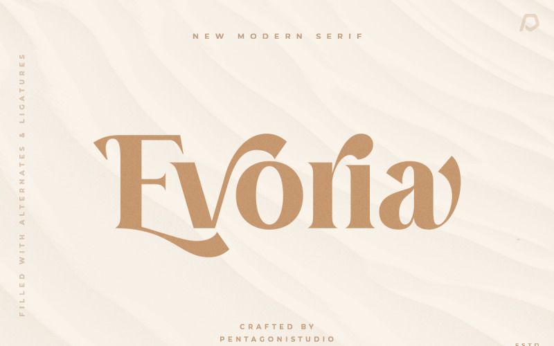 Évoria | Modern Serif-lettertype