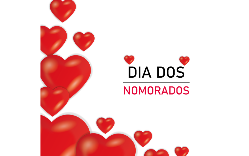 Projekt ilustracji Dia Dos Namorados