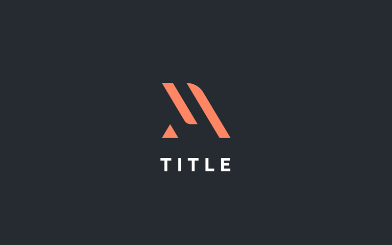 Логотип Modern Style A Tech Orange Monogram